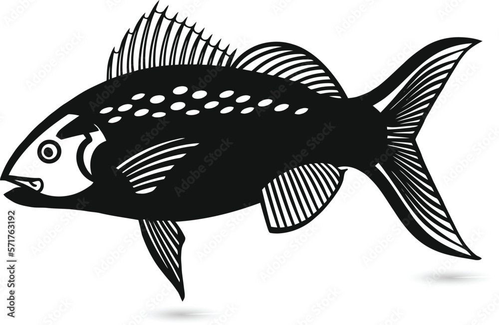 American fish isolated silhouettes American fish isolated silhouettes