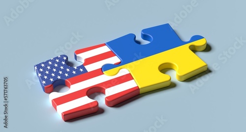 United States Supporting Ukraine, Unite, Support, War, Puzzle, Helping