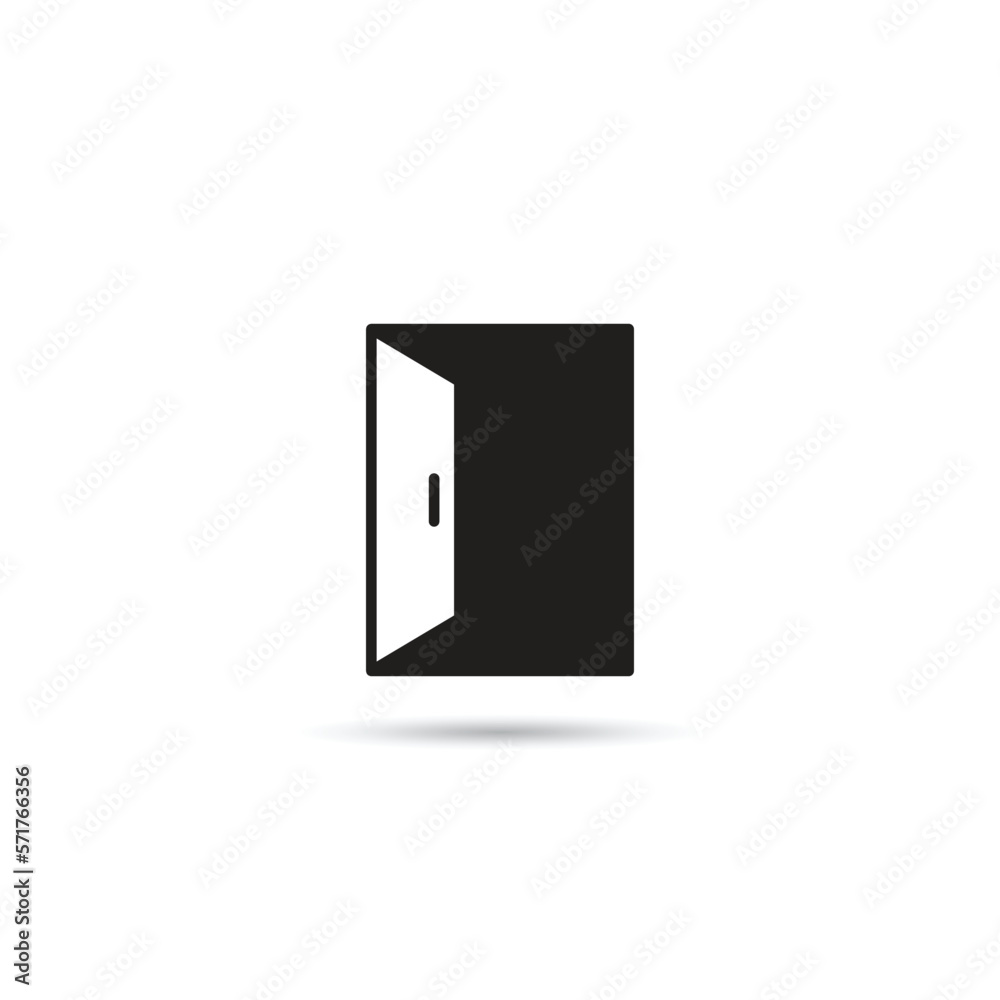 door icon on white background door icon on white background