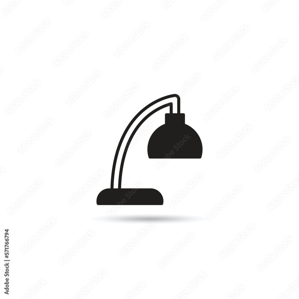 Obraz premium lamp icon on white background