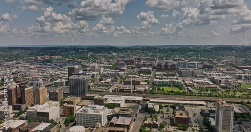 Birmingham Alabama Aerial v25 flyover central city, fountain heights towards five points south capturing urban cityscape, railroad park and uab campus in daytime - Shot with Mavic 3 Cine - May 2022 photo