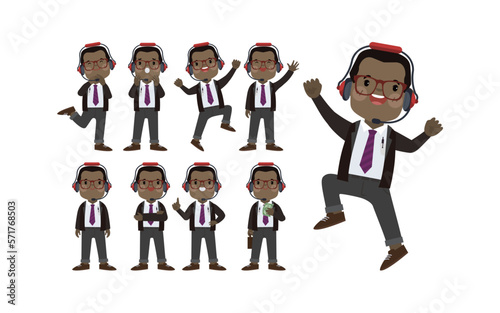 Call center and customer service character