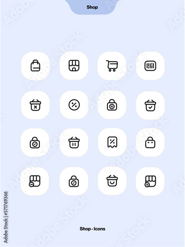Shop Icon Set