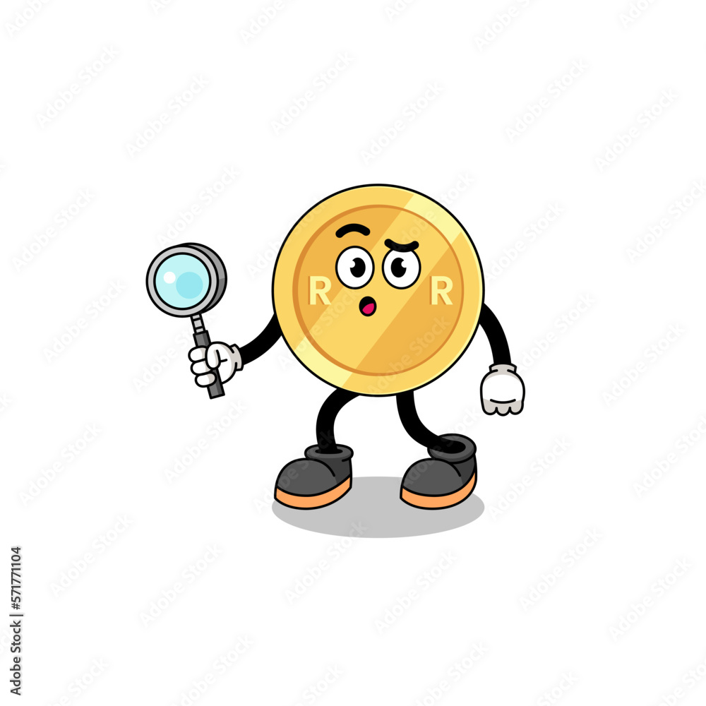 Mascot of south african rand searching Mascot of south african rand searching