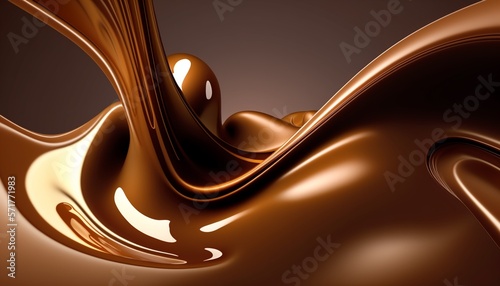 smooth melt chocolate liquid background.