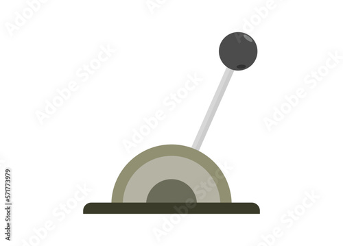 Controller lever. Simple flat illustration.
