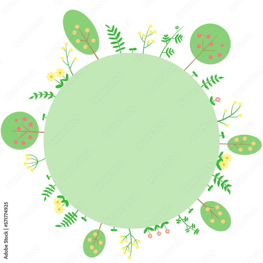 spring flowers circle frame picture spring flowers circle frame picture
