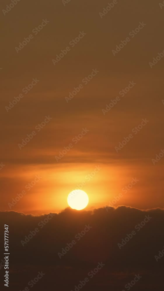 Timelapse of dramatic sunrise with orange sky in a sunny day. Timelapse of dramatic sunrise with orange sky in a sunny day.