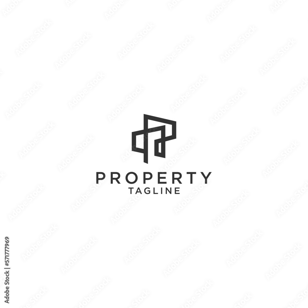 Property home logo icon. Logo combination  Simple and creative logo, isolated 