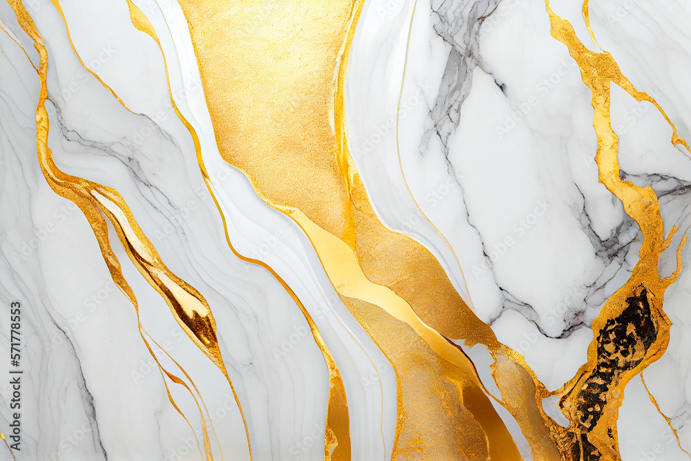 Natural White and Gold marble texture for skin tile wallpaper luxurious