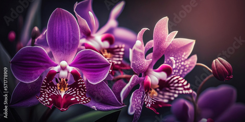 Orchideen Bl  ten pink - mit KI erstellt 