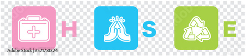 HSE  hse, health, safety, environment, icon vector illustration . 