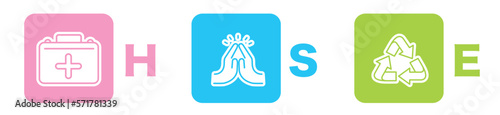 HSE  hse, health, safety, environment, icon vector illustration . 