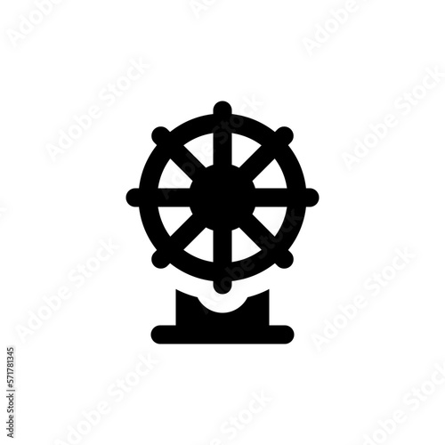 rudder glyph icon