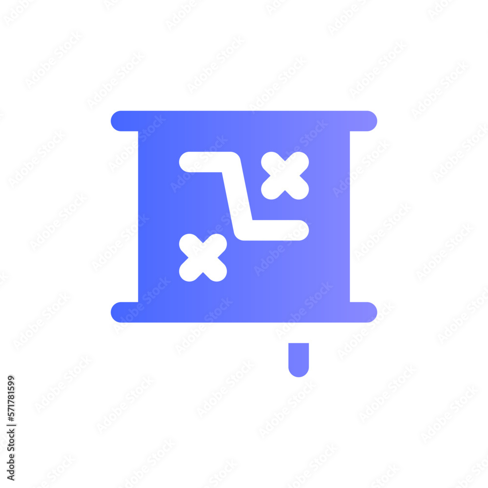strategy flat gradient icon strategy flat gradient icon