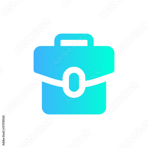 briefcase flat gradient icon