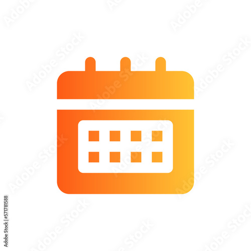 schedule flat gradient icon