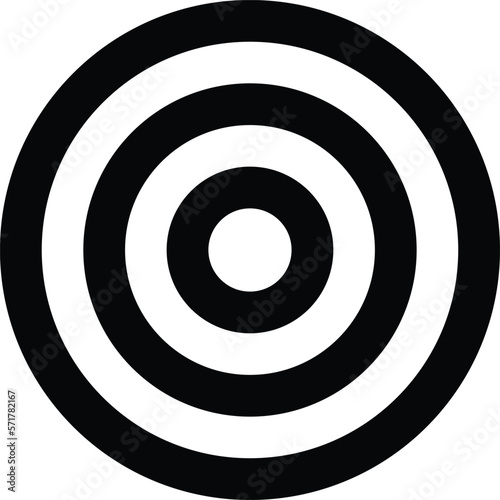 Simple goal icon , target business sign. Vector Illustration
