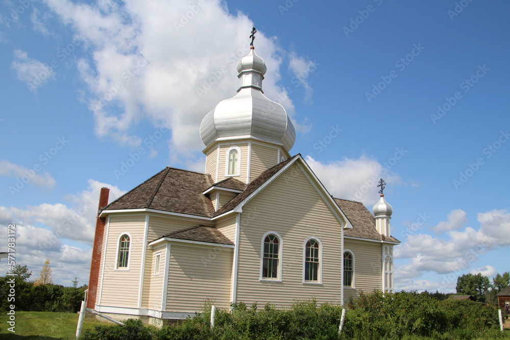 church on the hill, Ukrainian Cultural Heritage Village, Alberta