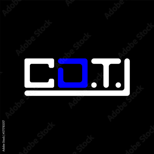 Obraz na płótnie CDT letter logo creative design with vector graphic, CDT simple and modern logo