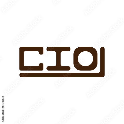 CIO letter logo creative design with vector graphic, CIO simple and modern logo.