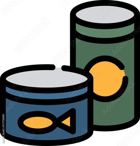 canned food flat icon
