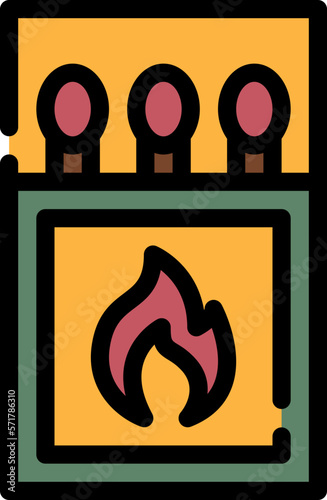 matches flat icon