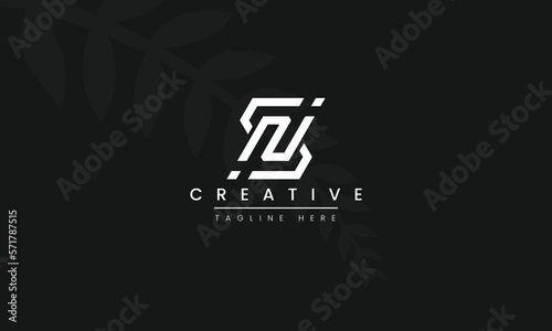 NS SN N S logo design concept with background. Initial based creative minimal monogram icon letter. Modern luxury alphabet vector design
