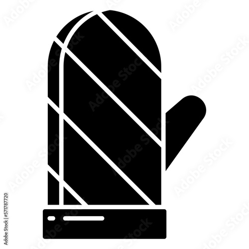 Outlined Hand gloves icon
