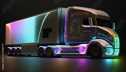 The future of autonomous freight transport, AV trucks, and AV. Generative AI.