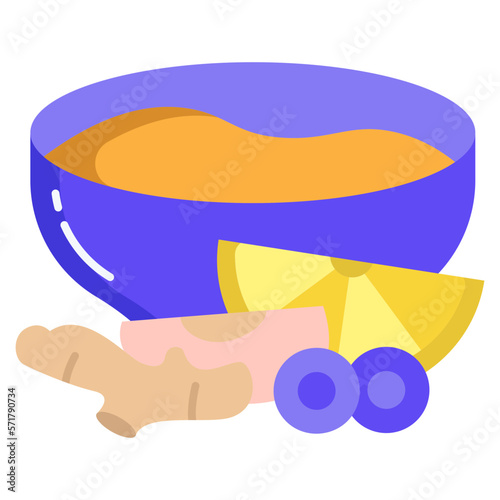 fruit puree bowl icon