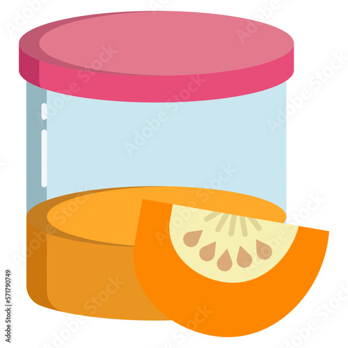 pumpkin baby puree icon