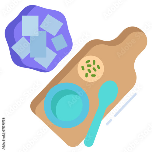 baby puree plate icon