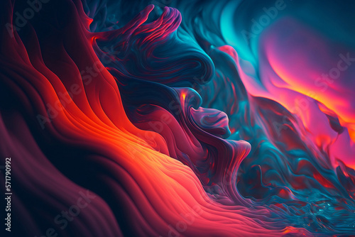 Experience the Beauty of AI-Generated Gradient Colors with Colorful Abstract Background