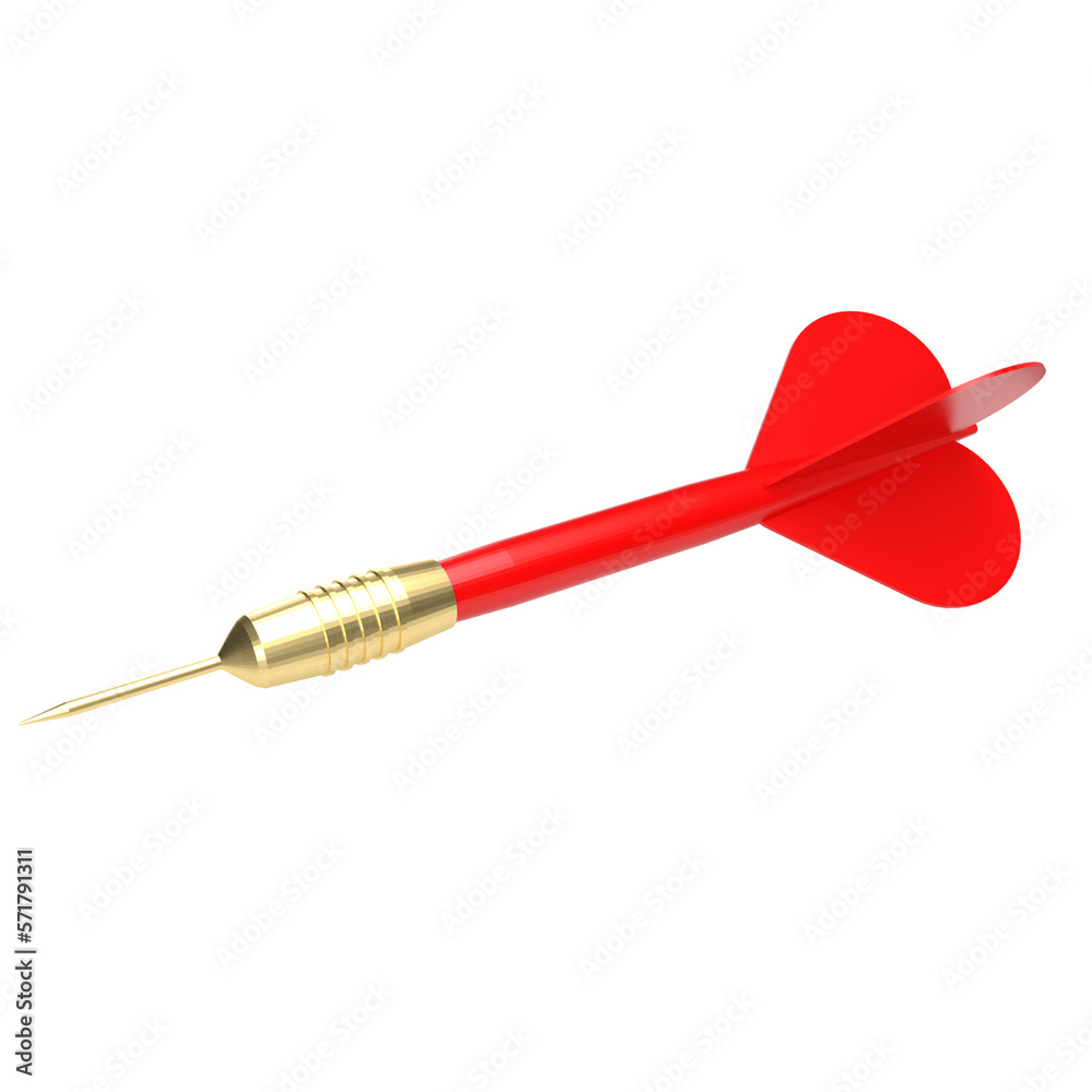 The red darts for business or challenge concept 3d rendering The red darts for business or challenge concept 3d rendering