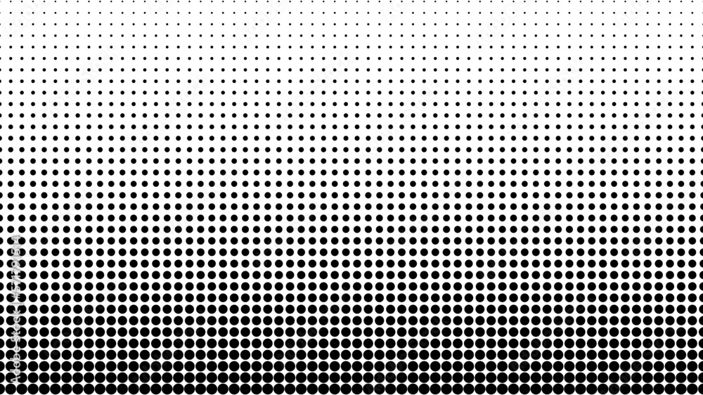 Modern simple abstract halftone background design. Black blend circle graphic.  - obrazy, fototapety, plakaty 