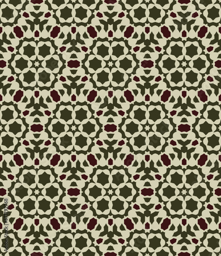 Abstract tileable geometric pattern. A seamless background, vintage texture.	
