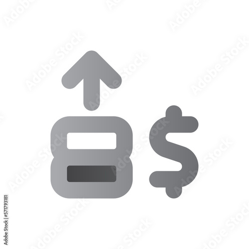 investment two tone gradient icon