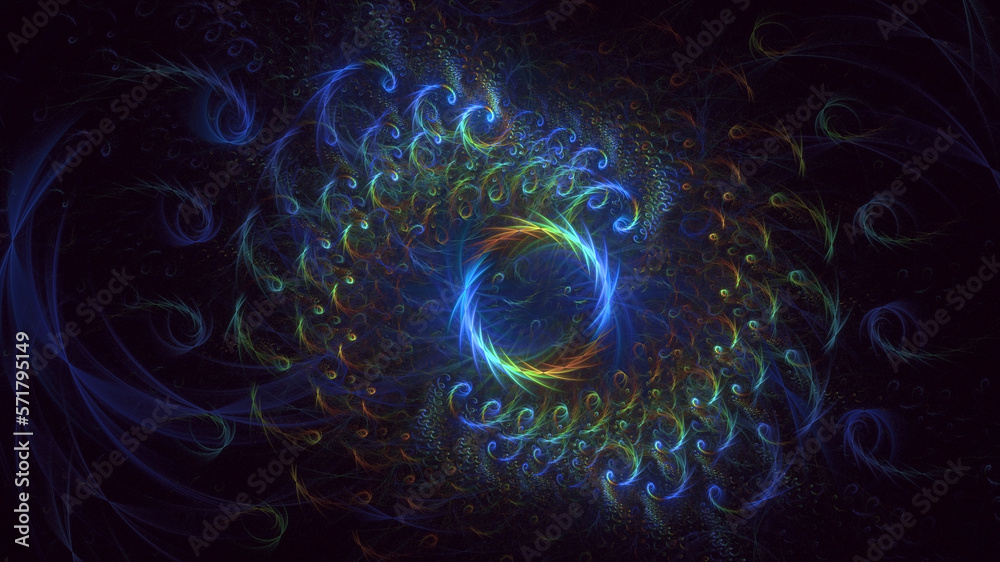 3D rendering abstract round light background 3D rendering abstract round light background