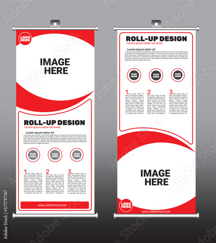 Roll-up design set, Roll up banner stand template design, creative banner abstract background,  banner for presentations, background for a brochure or booklet, vector illustration,  business flyer