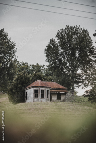 Abandoned house on the hillside