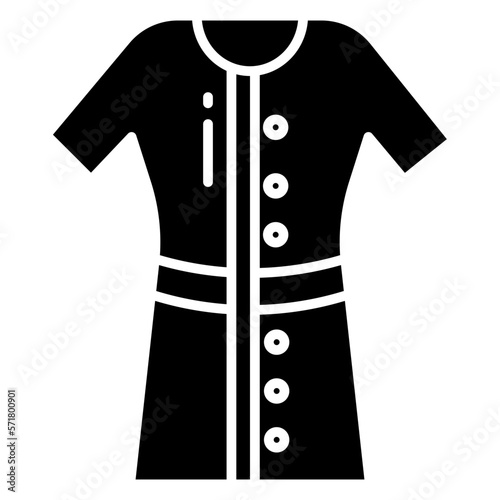 Bathrobe dress icon
