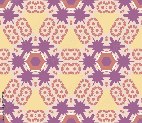 Geometric pattern. Seamless vector background. Ethnic graphic design	