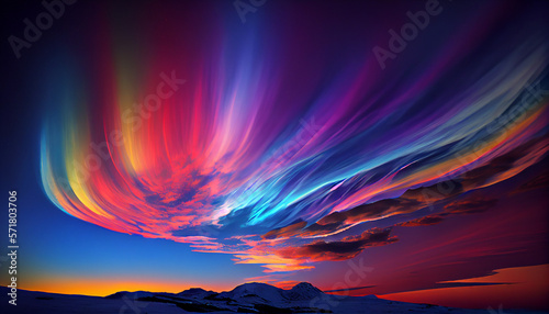 Vibrant Stratospheric clouds beauty.