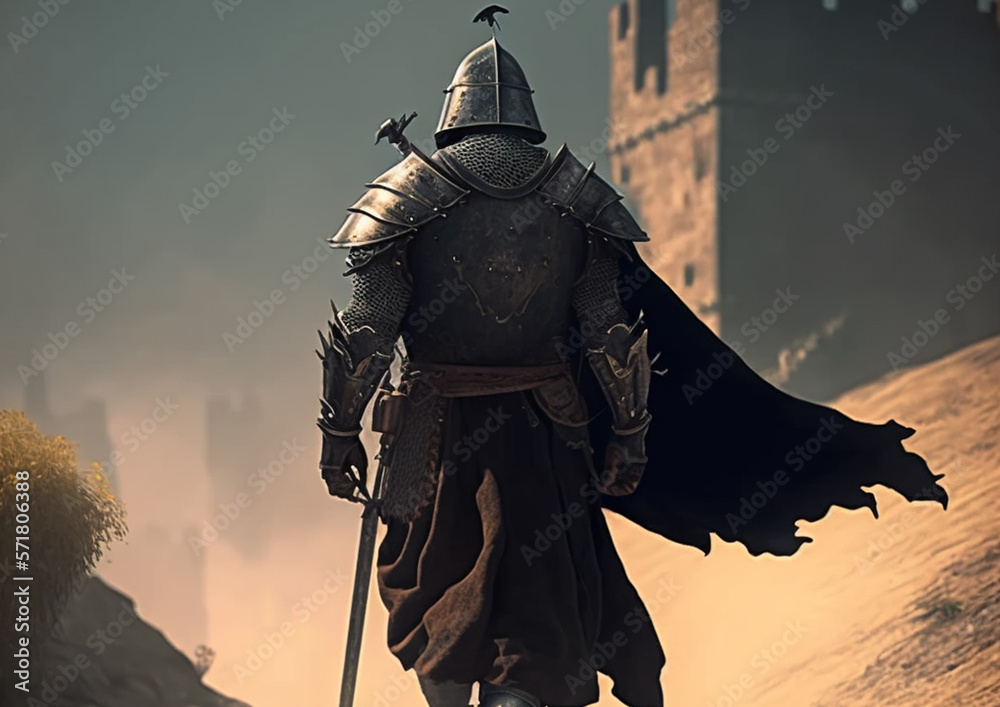 Fototapeta premium knight in armour