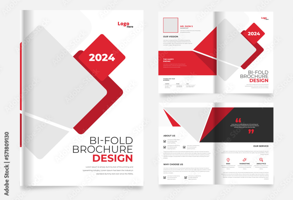 abstract corporate business brochure template design