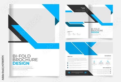 abstract corporate business brochure template design