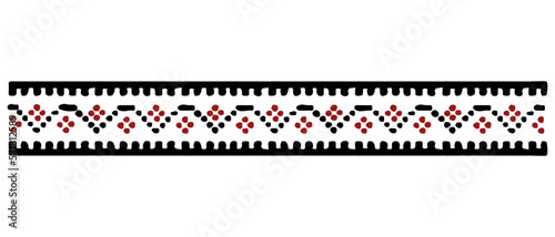 Ukrainian folk embroidery vector pattern