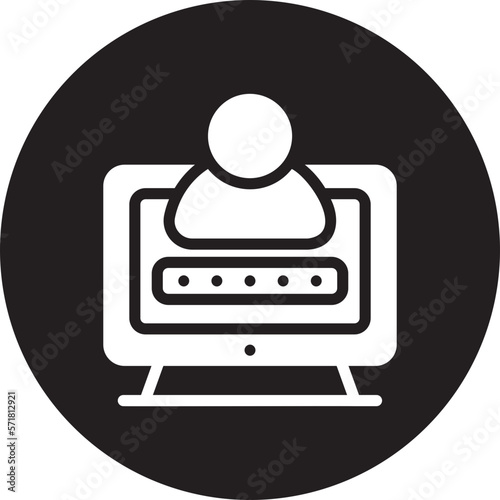 password glyph icon