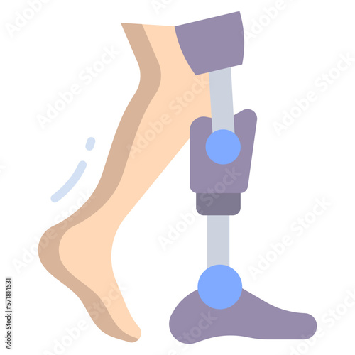 Bionic leg icon